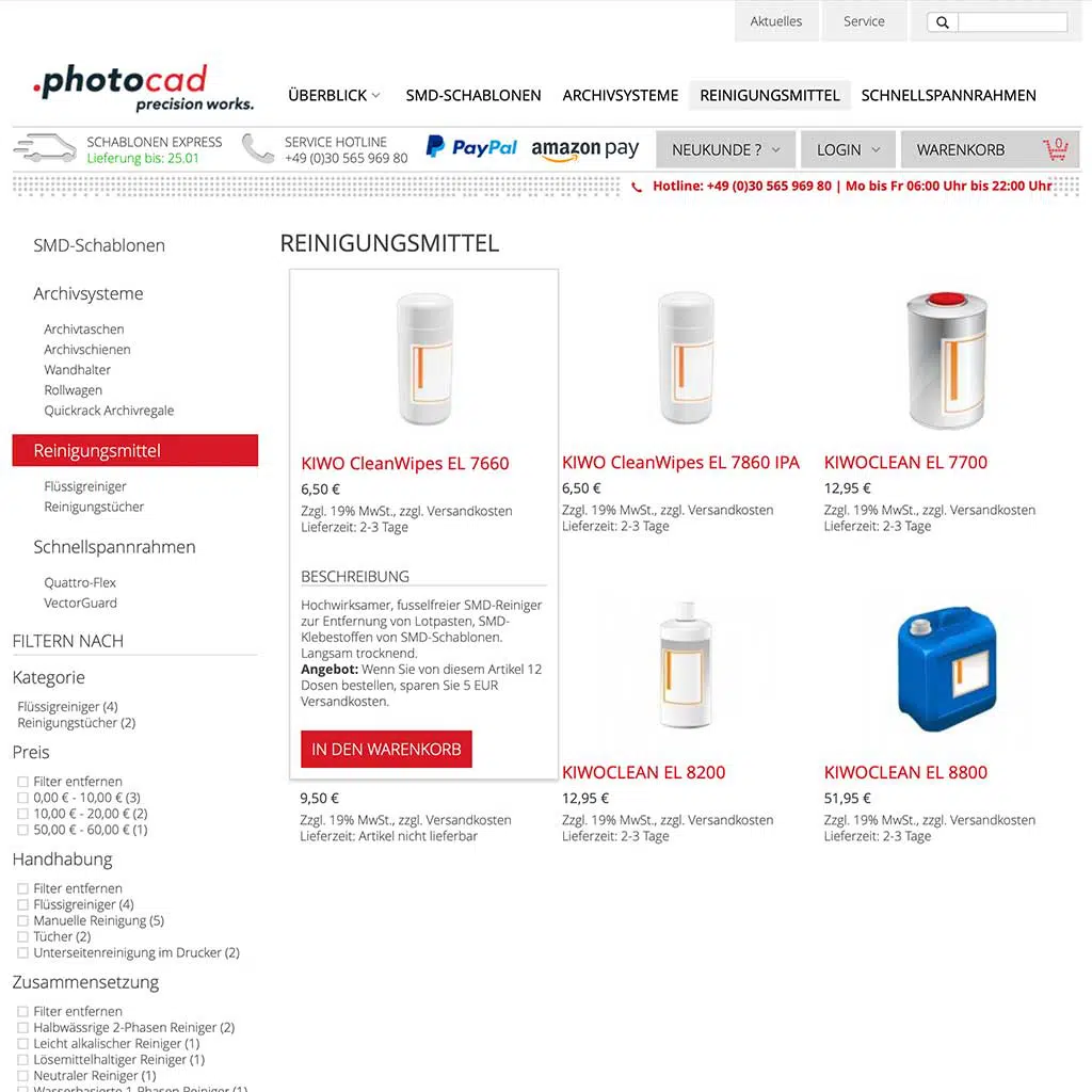 Produktübersicht