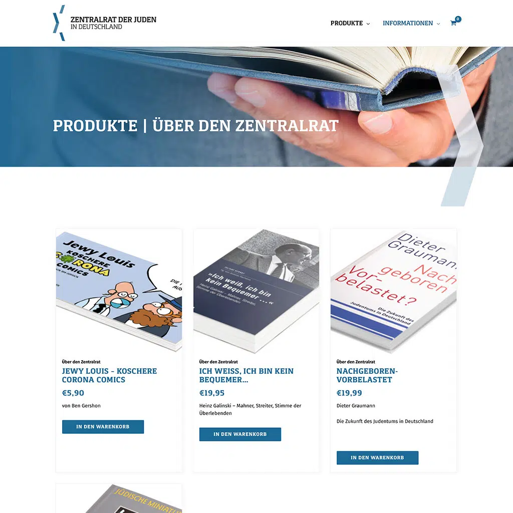 Produkt-Übersichtsseite