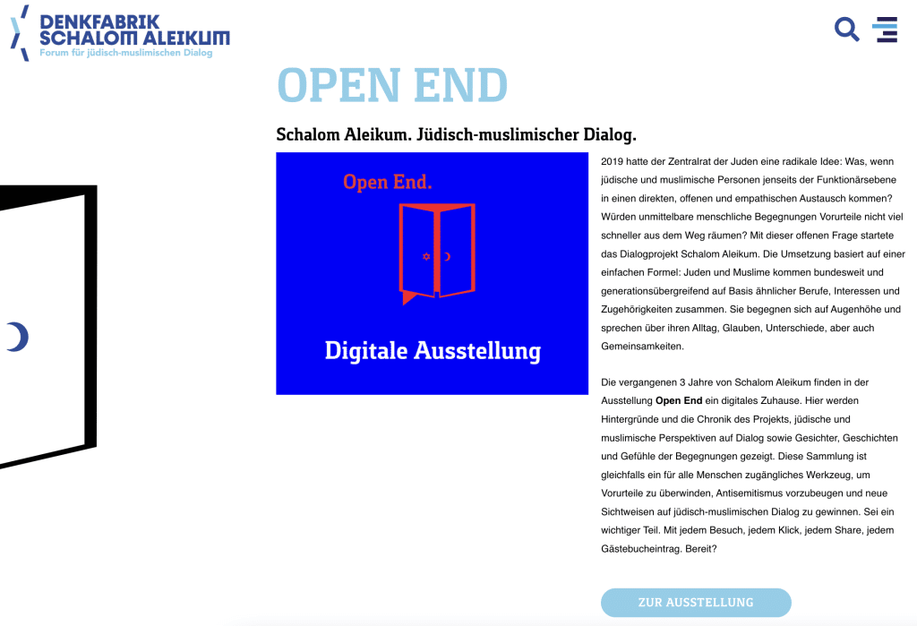 Digitale Ausstellung "Open End"