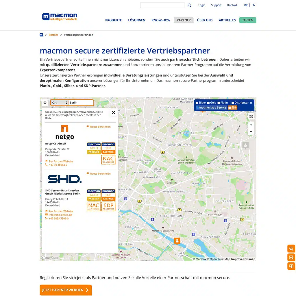 Filtermöglichkeiten