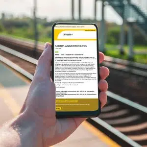 Arverio Newsletter Fahrplanabweichung