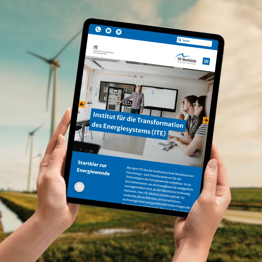 Startseite ITE - Tablet